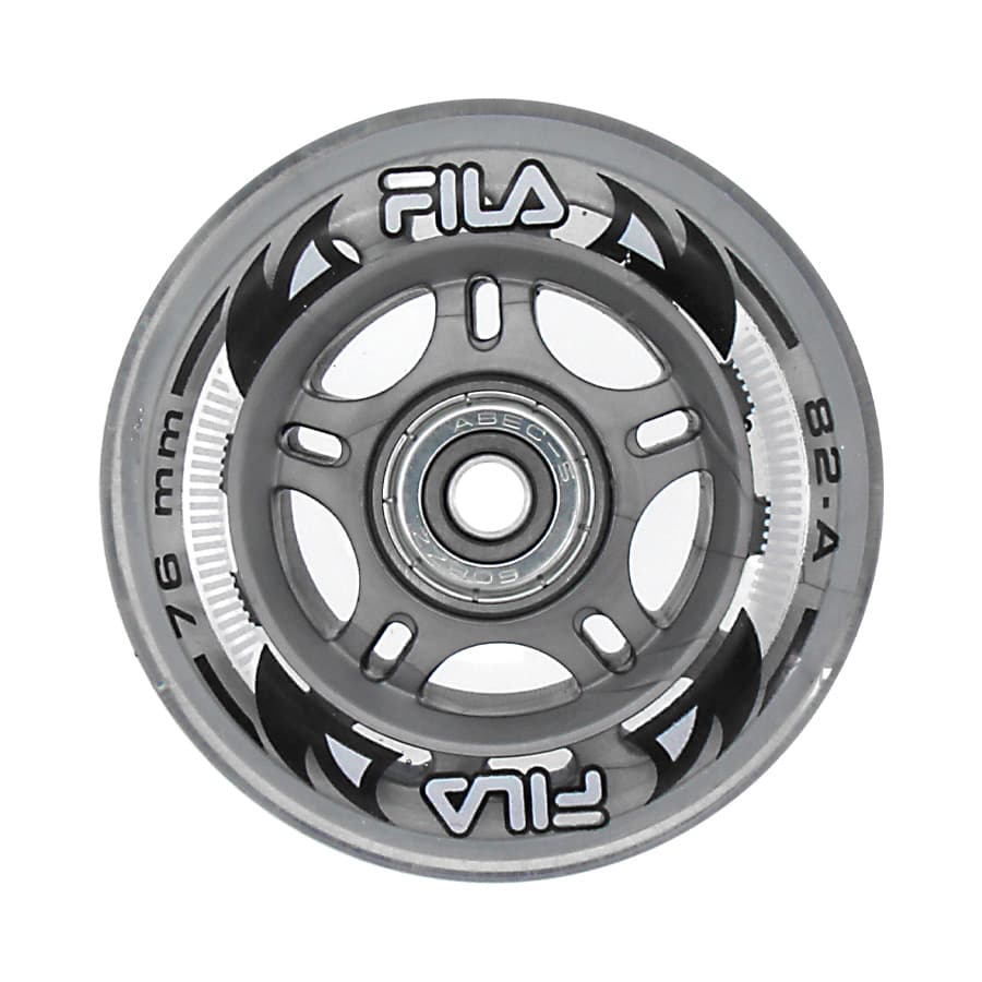 FILA ウィール ベアリング付 76mm 82A 一個 インラインスケート ウィール フィラ タイヤ