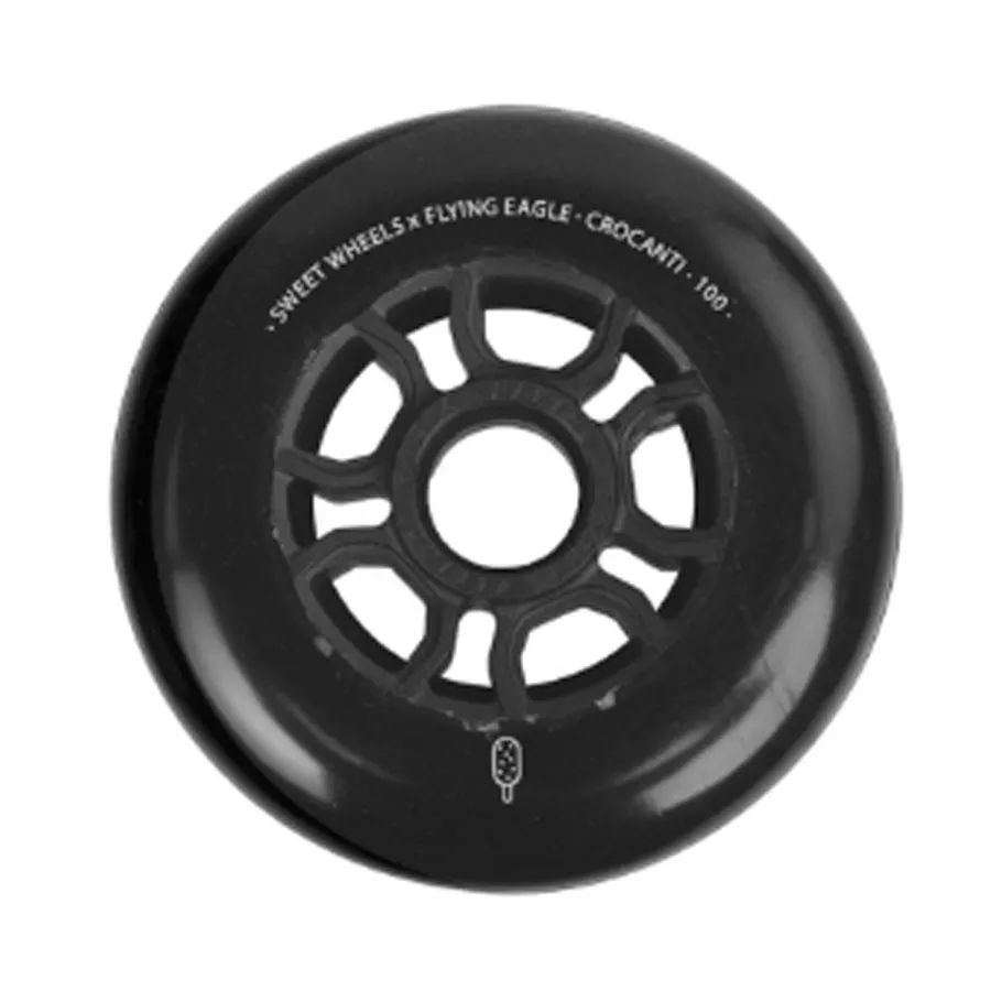 FLYING EAGLE SHR CROCANTI BLACK 100mm 88A 一個 インラインスケート ウィール フライングイーグル タイヤ