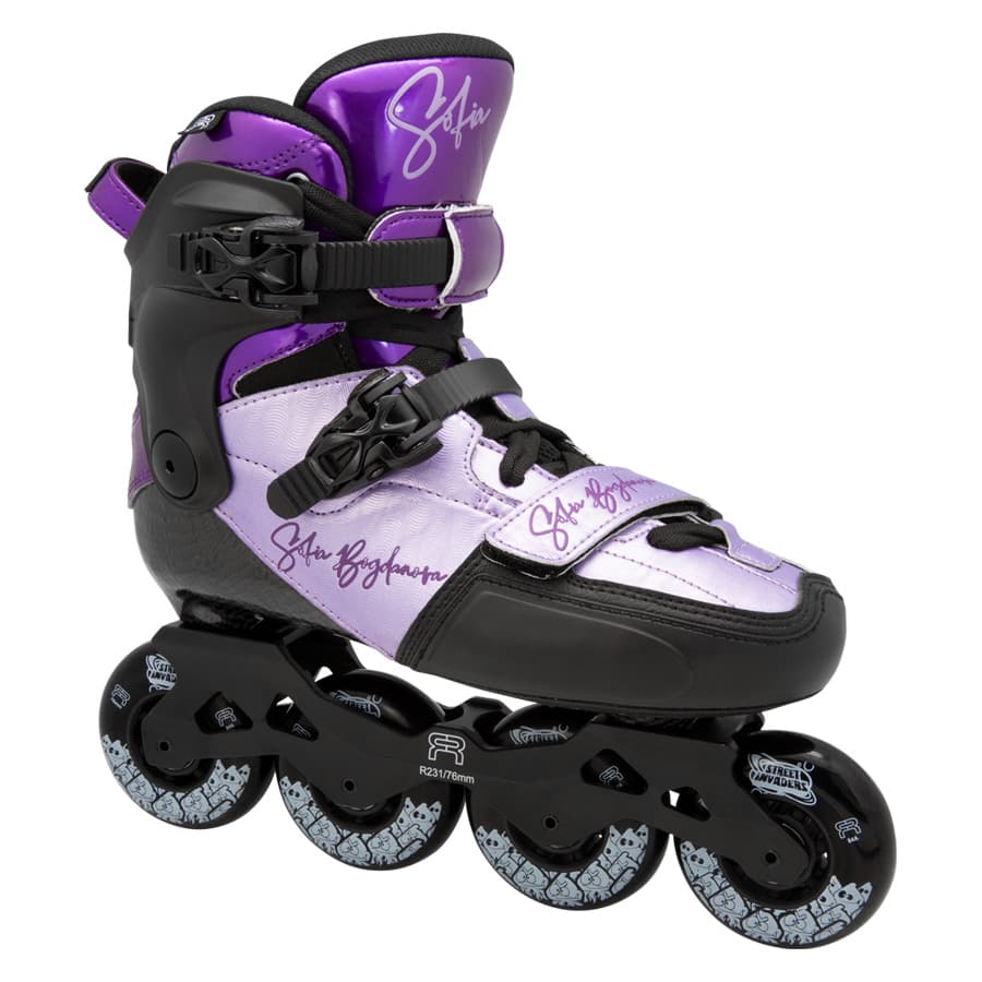 FR Skates SOFIA PURPLE 22.5cm インラインスケート ブーツ エフアール カーボンブーツ