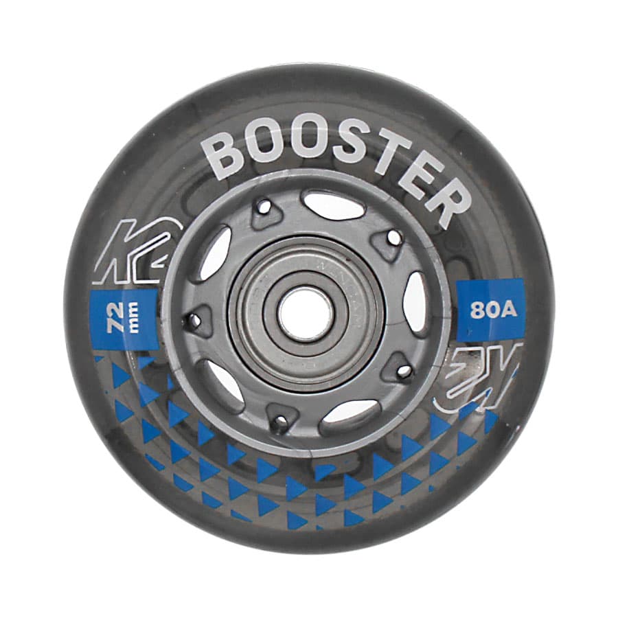 K2 BOOSTER ベアリング付 72mm 80A 一個 インラインスケート ウィール ケーツー タイヤ ベアリング