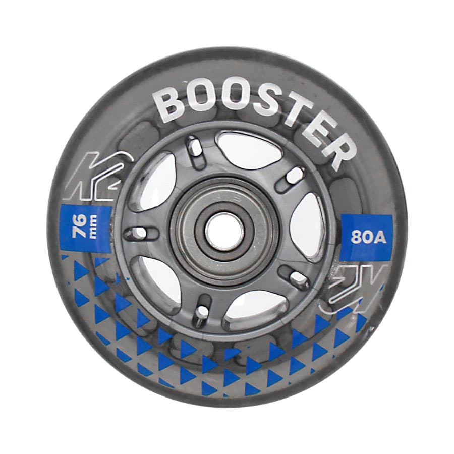 K2 BOOSTER ベアリング付 76mm 80A 一個 インラインスケート ウィール ケーツー タイヤ ベアリング