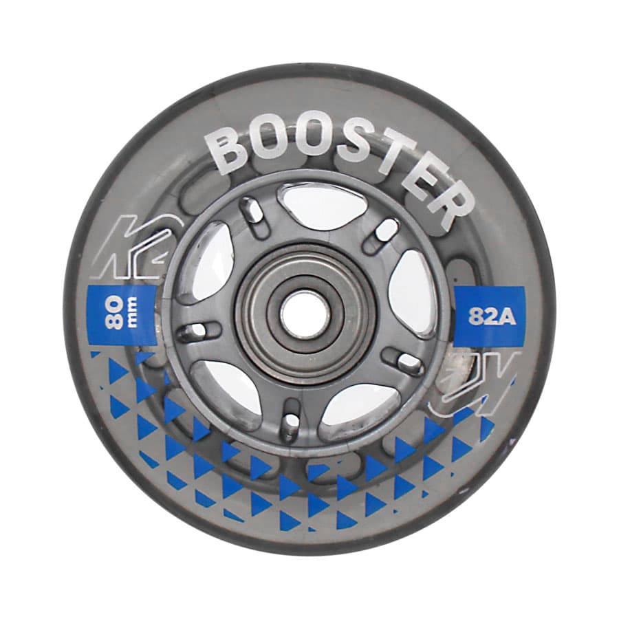 K2 BOOSTER ベアリング付 80mm 82A 一個 インラインスケート ウィール ケーツー タイヤ ベアリング