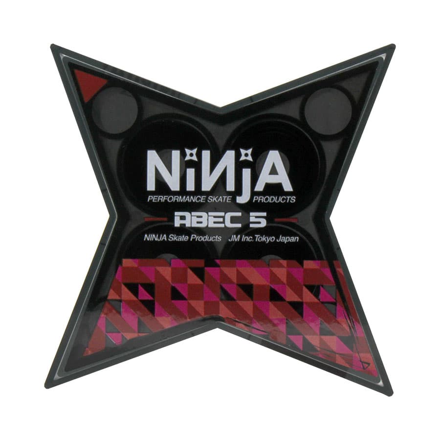 NINJA スターケース グリスベアリング ABEC5 1セット/8個 インラインスケート ニンジャ