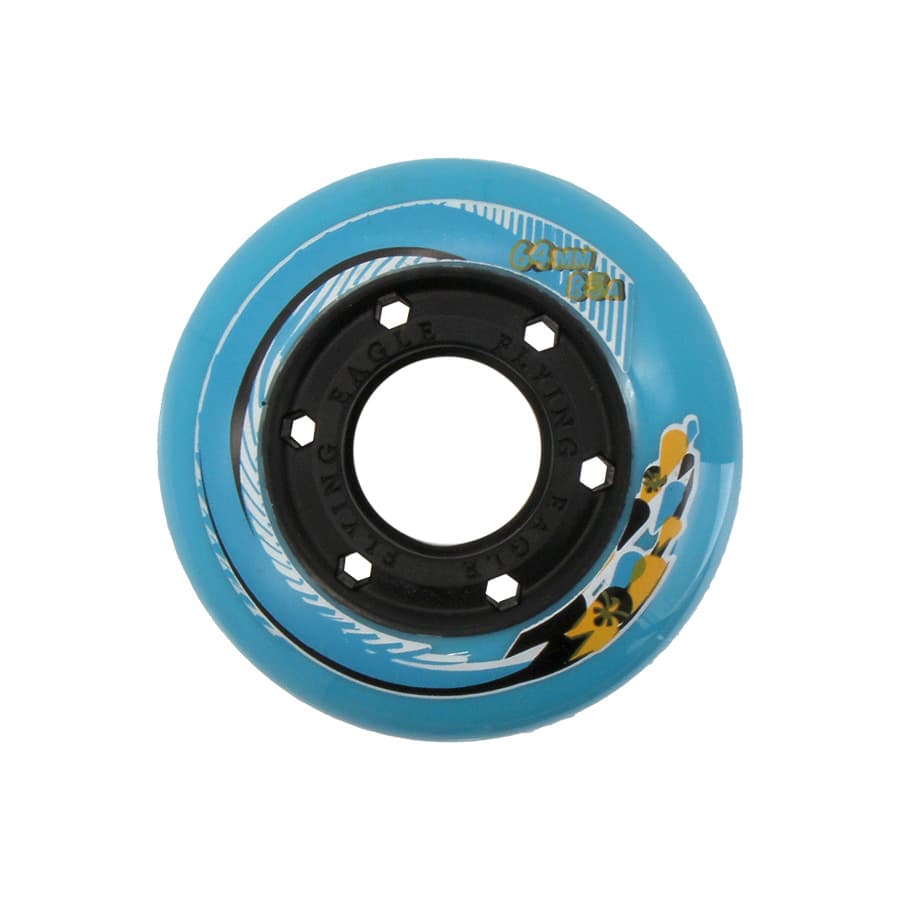 FLYING EAGLE S5 BLUE 64mm 85A 一個 インラインスケート ウィール フライングイーグル タイヤ