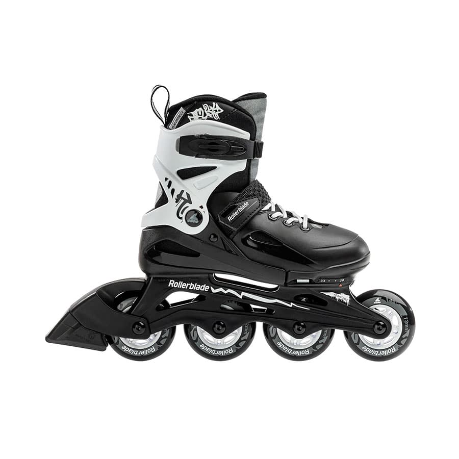 ROLLERBLADE FURY BLACK&WHITE 23.0-26.0cm インラインスケート ブーツ ローラーブレード ハードブーツ 子供 キッズ