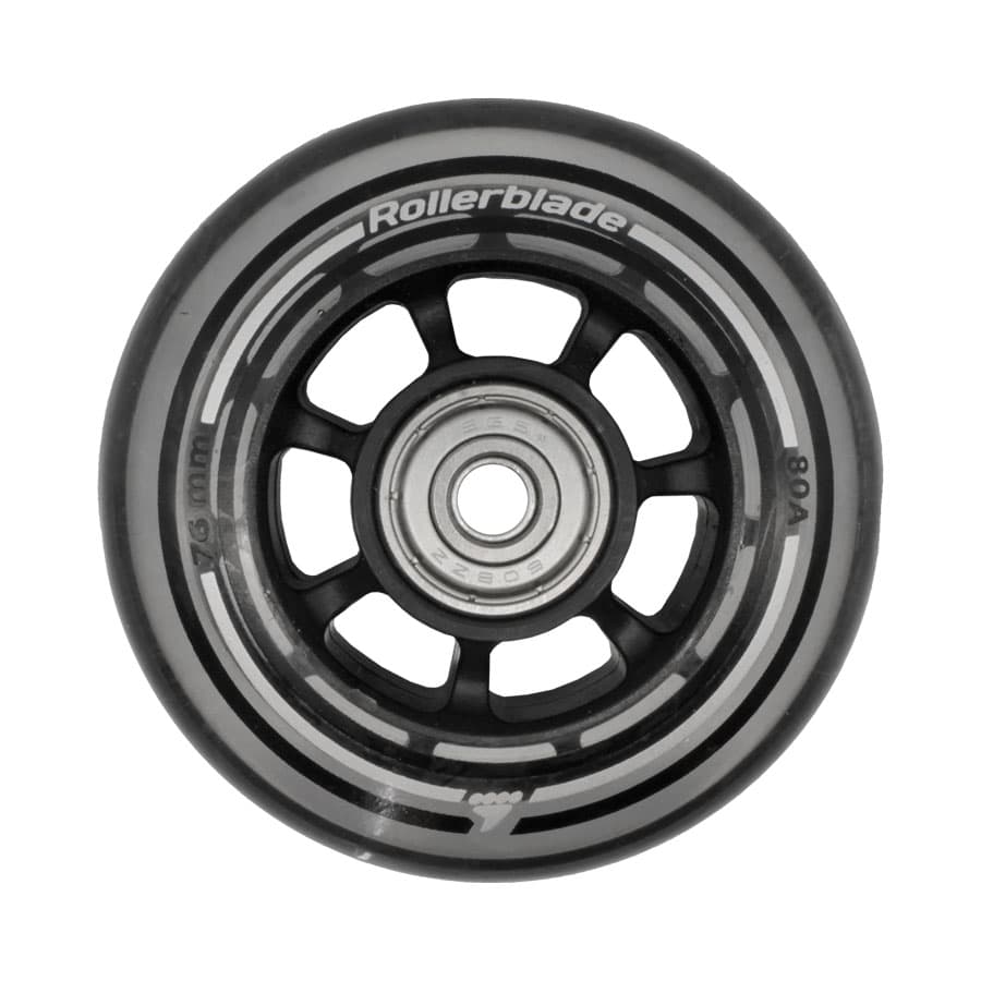 ROLLERBLADE ウィール ベアリング付 76mm 80A 一個