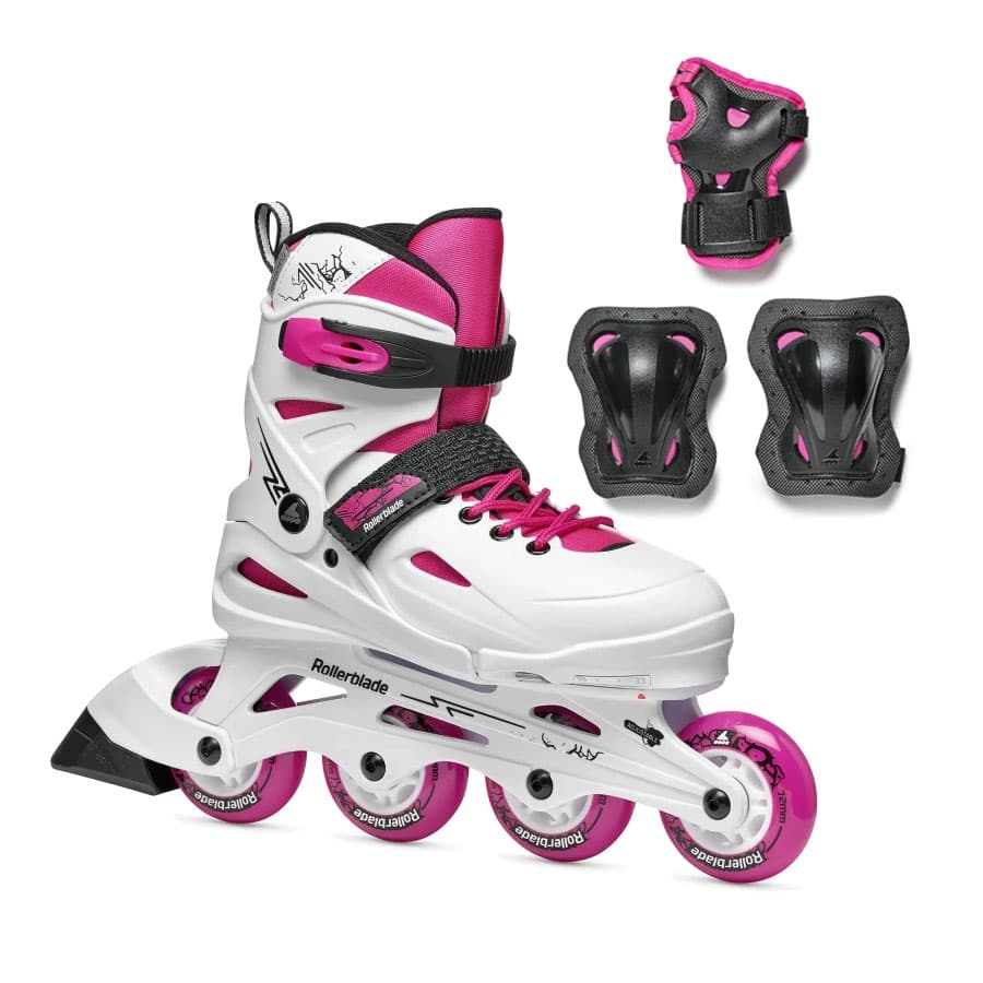 ROLLERBLADE FURY COMBO WHITE&PINK インラインスケート ブーツ ローラーブレード ハードブーツ 子供 キッズ