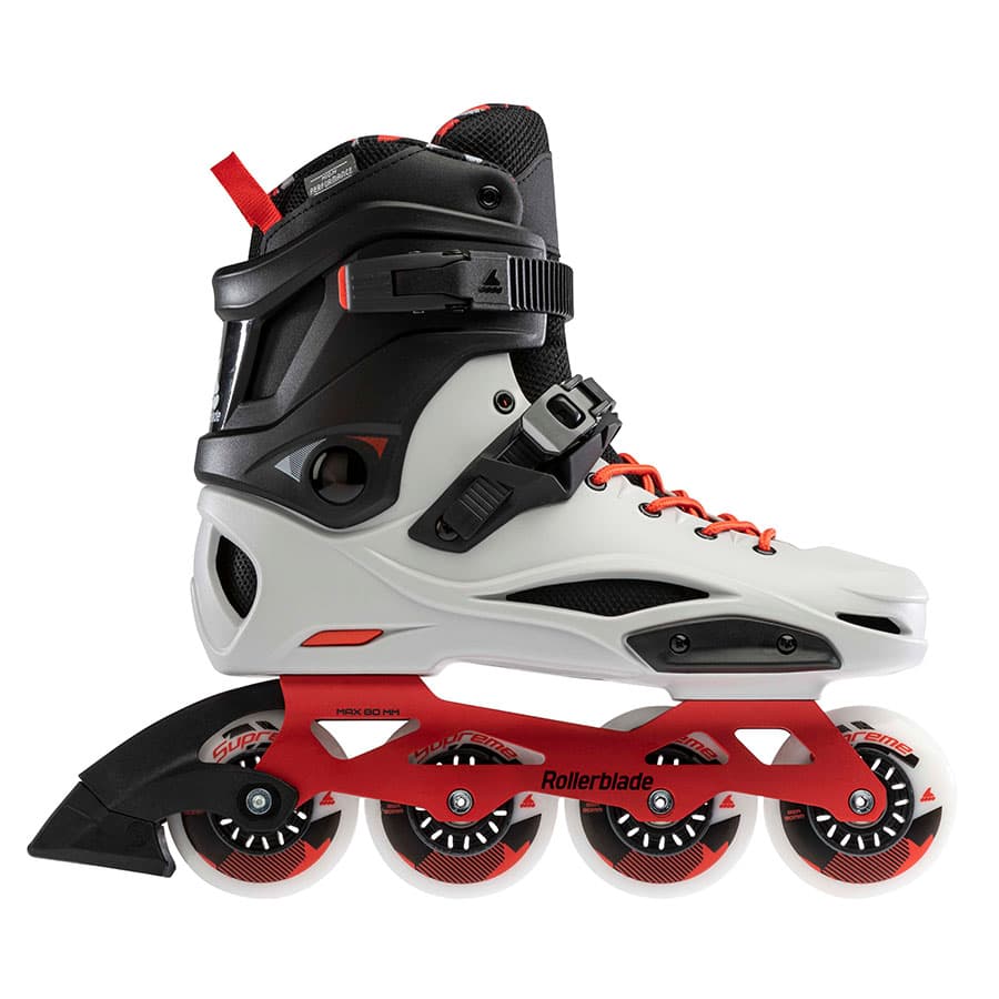 ROLLERBLADE RB PRO X GREY&WARM RED インラインスケート ブーツ ローラーブレード ハードブーツ